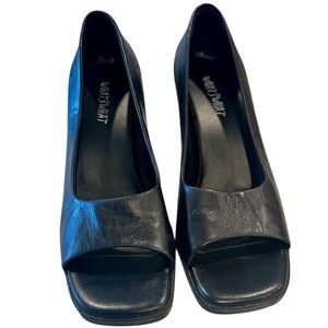 What’s What Black Open-Toe Heels - Size 8.5